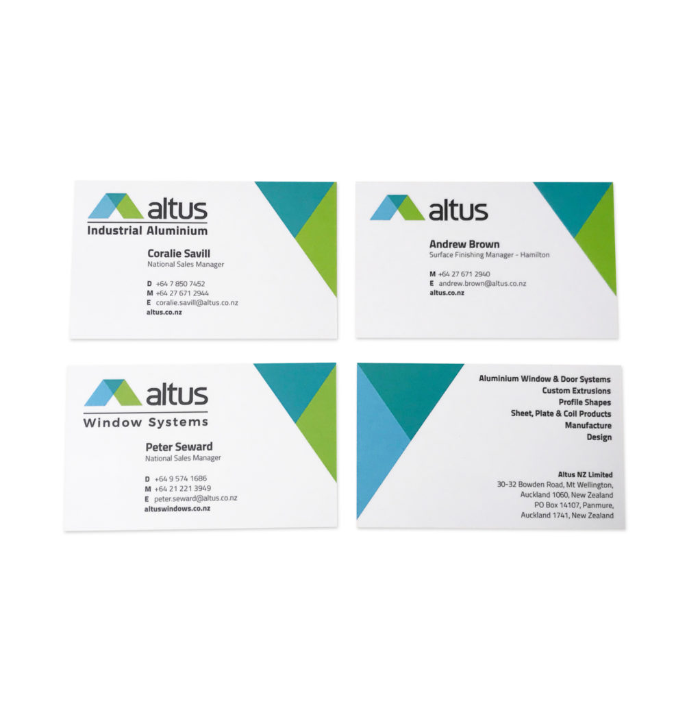 Altus Business Cards, Business Card Design, Print Solutions