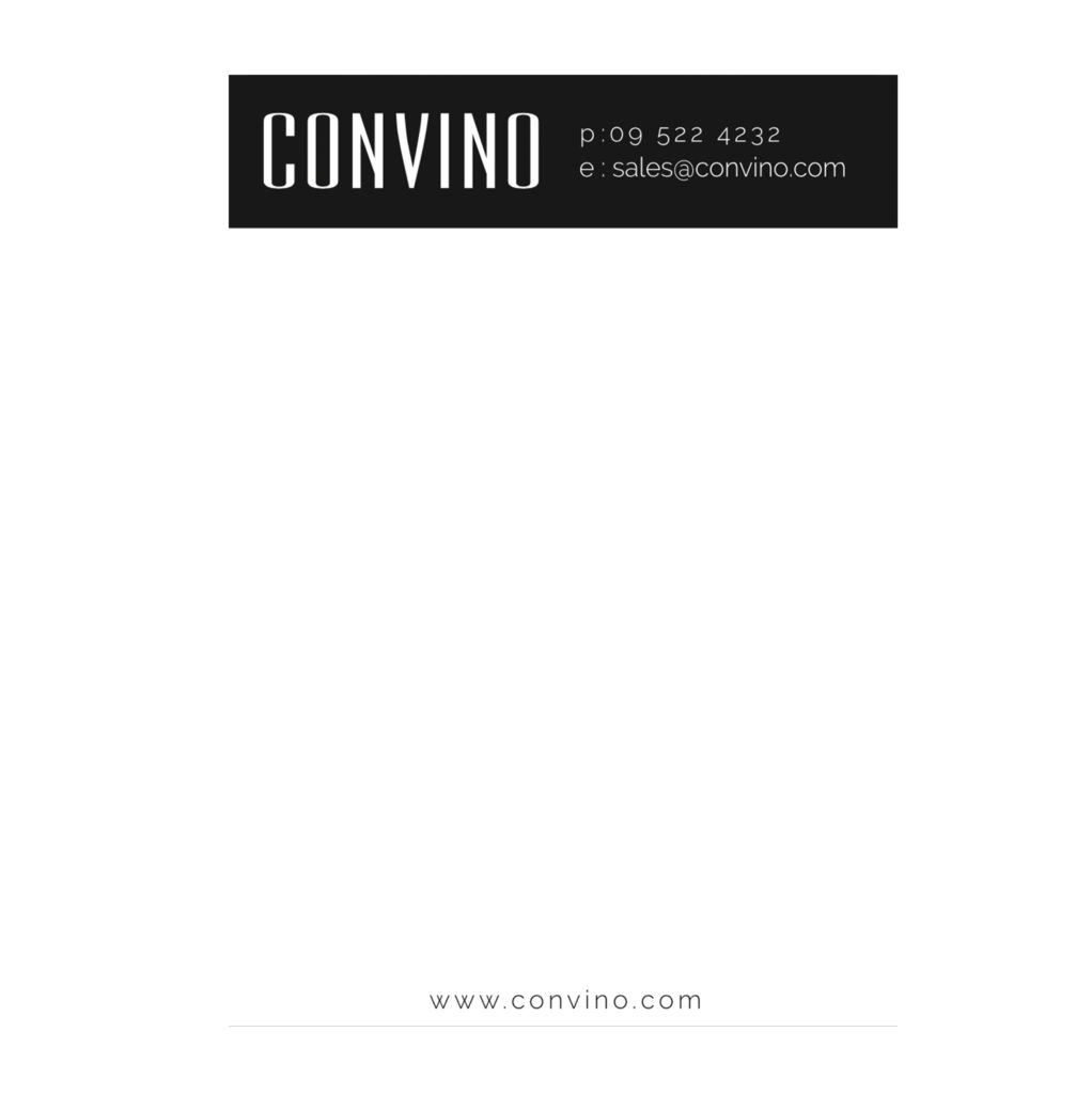 convino customer purchase order