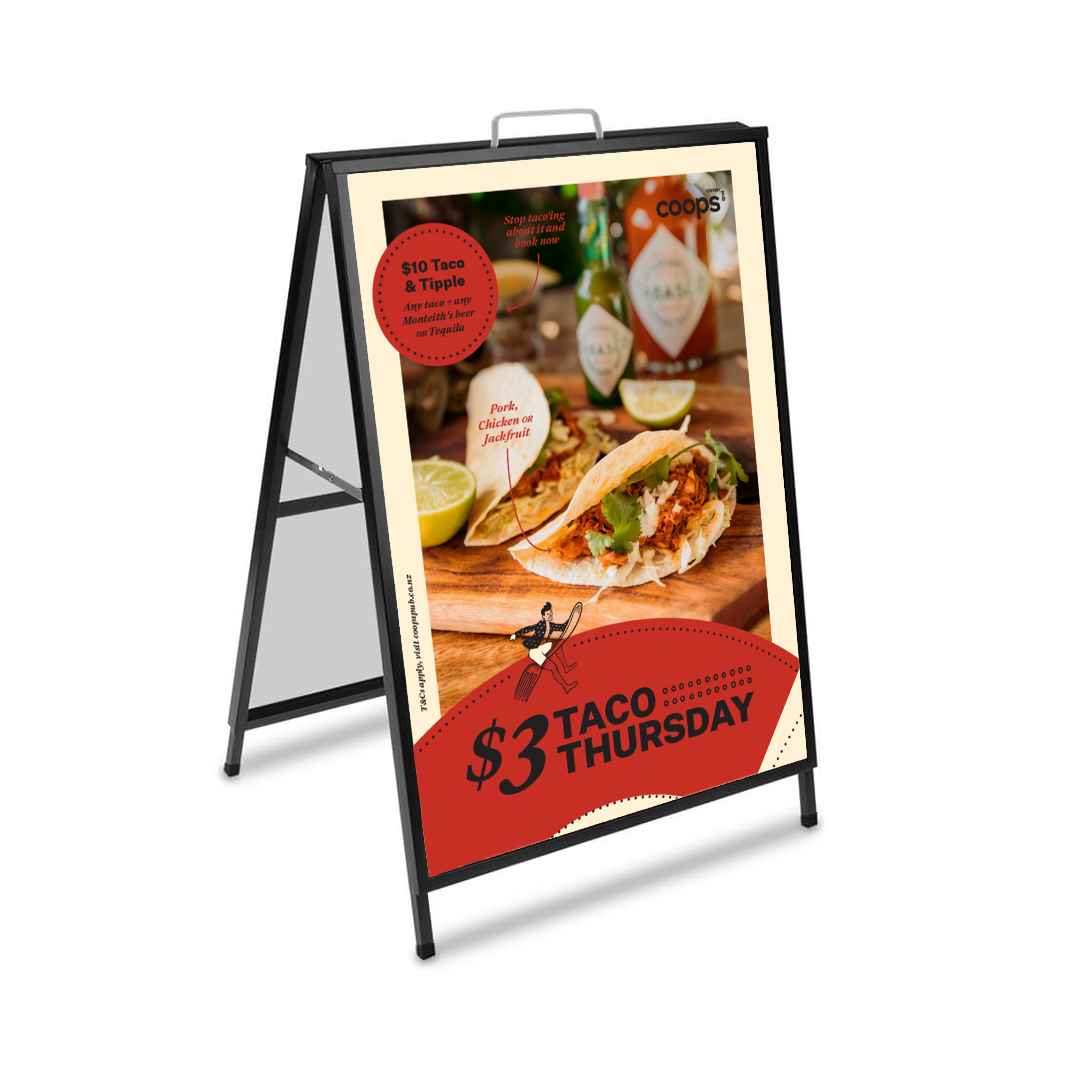 footpath sandwich board